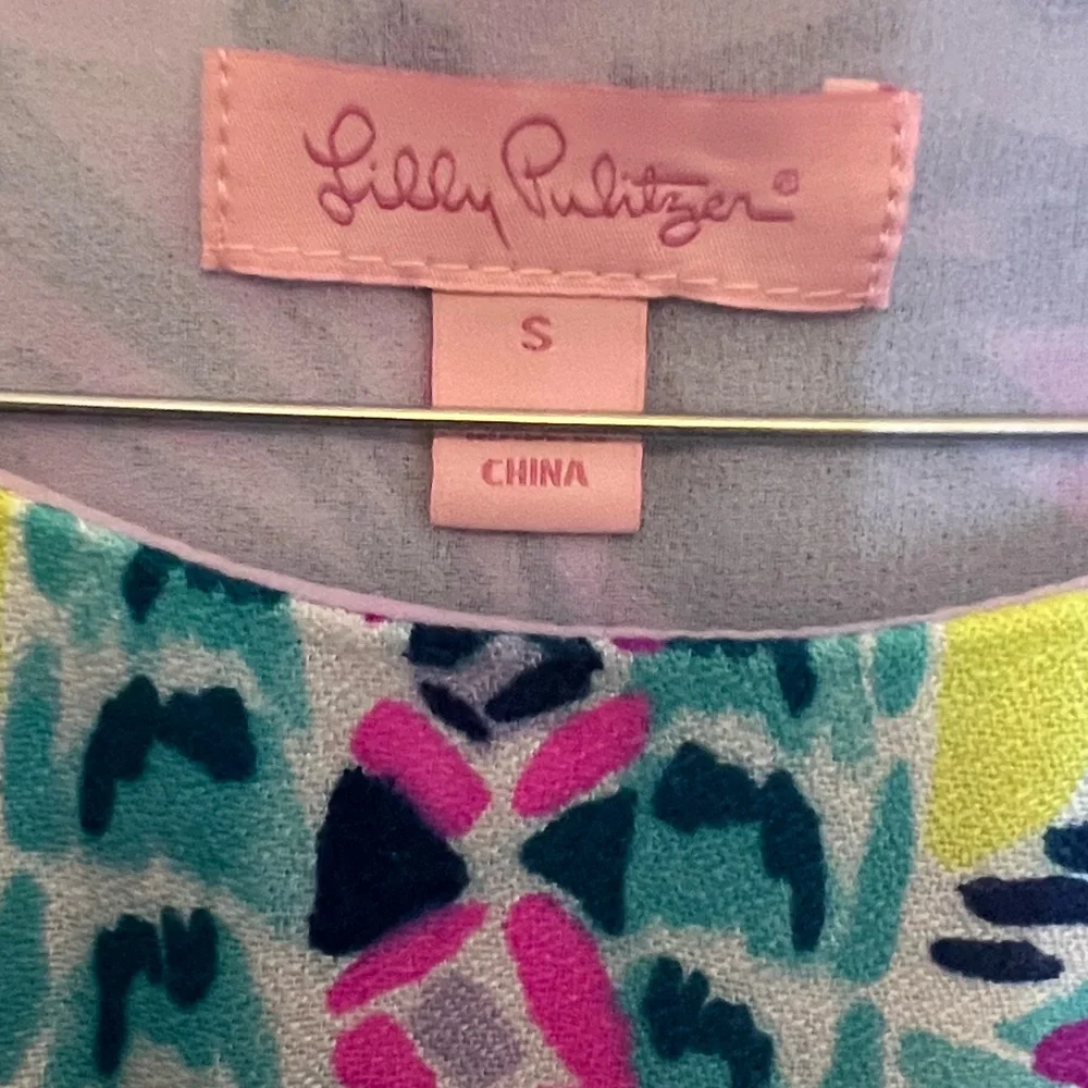 Lilly Pulitzer Jackie Shift Dress in Resort White 100% Silk Women's‎ Size S
